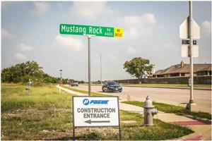 Admin building construction entrance